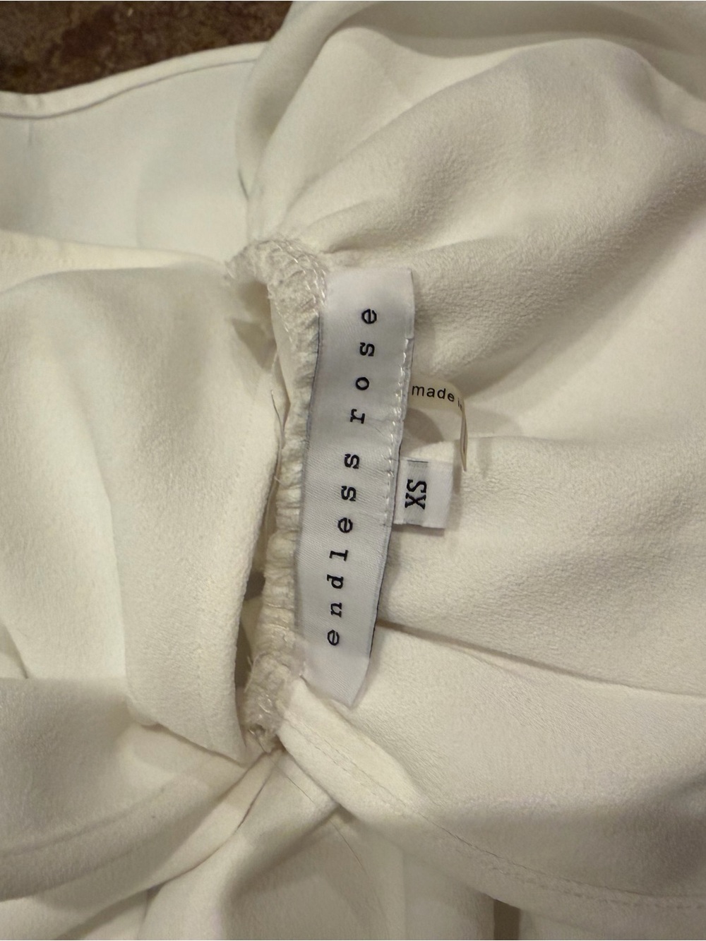 White Ruffled Spaghetti Strap Top - Picture 3 of 3